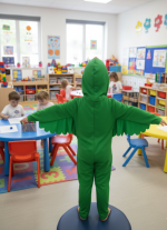 Green Parrot Costume for Kids – Bird Animal Fancy Dress | Buy Online in Pakistan | Zat Costume - Image 2
