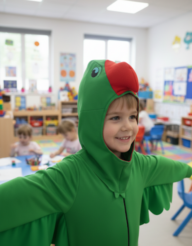 IMAGE-EDIT_7bf02801-2ec7-46ca-aaad-223fc037d6cd.png Green Parrot Costume for Kids – Bird Animal Fancy Dress | Buy Online in Pakistan | Zat Costume - Image 1