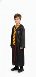 Harry Potter Costume For Kids in Pakistan with Tie & Light Stick – Wizard Fancy Dress | Zat Costume - Image 3