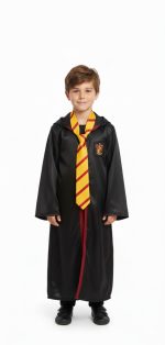 Harry Potter Costume For Kids in Pakistan with Tie & Light Stick – Wizard Fancy Dress | Zat Costume - Image 2