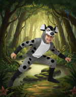 Hyena Costume for Kids – Wild Animal Fancy Dress | Buy Online in Pakistan | Zat Costume - Image 3