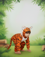 Kids Tiger Costume – Wild Animal Fancy Dress Full Body Outfit - Image 4