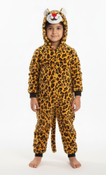 Leopard Animal Costume for Kids – Cute Plush Jumpsuit Fancy Dress for School Play in Pakistan | ZAT Costume