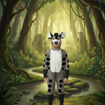 Hyena Costume for Kids – Wild Animal Fancy Dress | Buy Online in Pakistan | Zat Costume