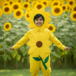Kids Sunflower Costume – Cute Flower Fancy Dress Outfit